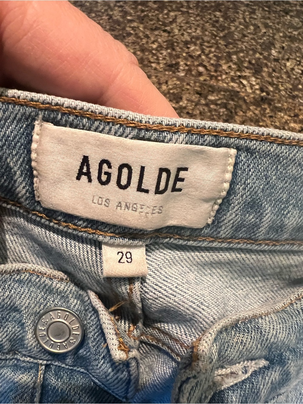 29 -Agolde Light Blue High-Rise Women's Jeans.